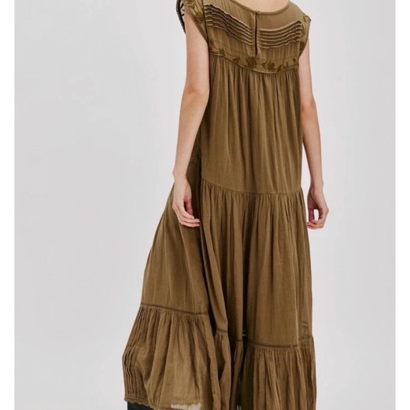 Free People Meadows Edge Maxi Dress in seaweed size XS - Picture 2 of 9